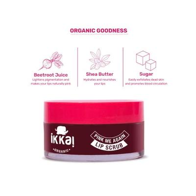 IKKAI Pink Me Again Lip Scrub 20 gm - Scrubs & Exfoliants