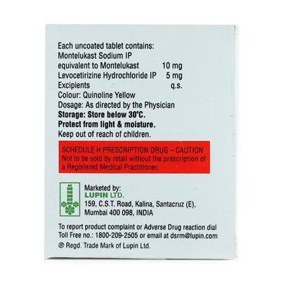 TELEKAST L Tablet 15's - Allergies-Ant