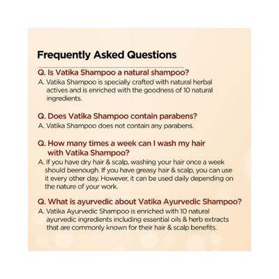 Dabur Vatika Naturals Ayurvedic Shampoo 1000 ml - Shampoos