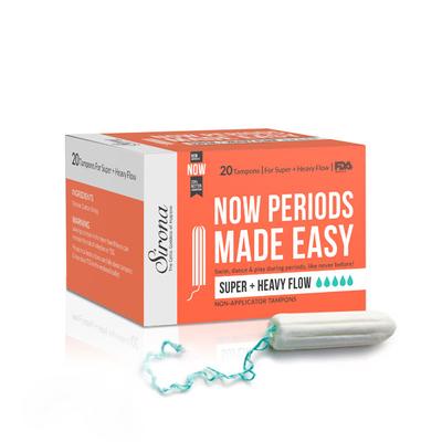 Sirona Non-applicator Tampon - Super + Heavy Flow 20's - Tampons