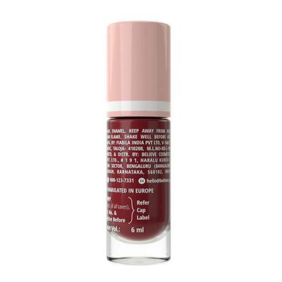 Zayn & Myza Breathable Nail Enamel With Raspberry & Almond Oil, Red Velvet 6 ml - Nail Polish