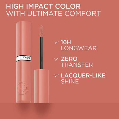 Loreal Paris Infallible Laque Resistance Lacquer-Like Shine, 16H Longwear, 610 Nude Signature 4 ml - Liquid Lipsticks