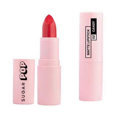 SUGAR POP Matte Lipstick - 02 Candy 4.2 gm - Lipsticks