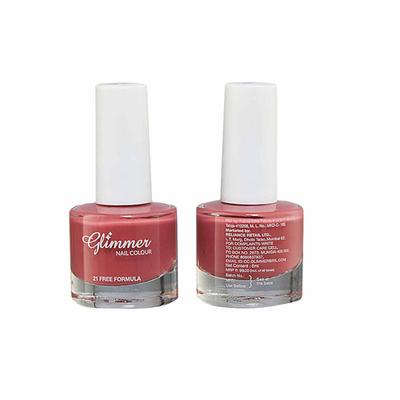 Glimmer Nail Enamel Mauve 8 ml - Nail Polish