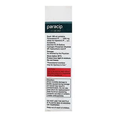 Paracip Infusion 100ml - Fever-Ana