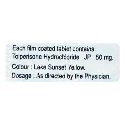 Tolmex 50mg Tablet 10'S - Muscle Cramps/Spasticity-Mus