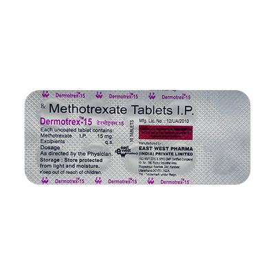 Dermotrex 15mg Tablet 10'S - Cancer Oncology-Cyt