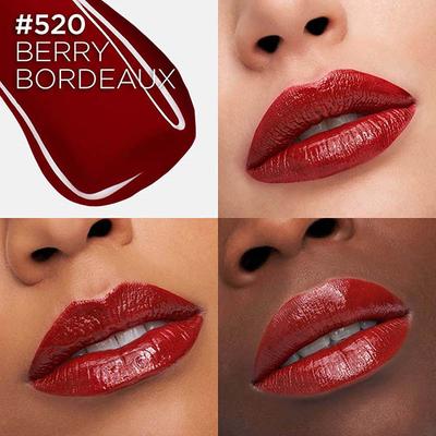 Loreal Paris Infallible Laque Resistance Lacquer-Like Shine, 16H Longwear, 520 Berry Bordeaux 4 ml - Liquid Lipsticks