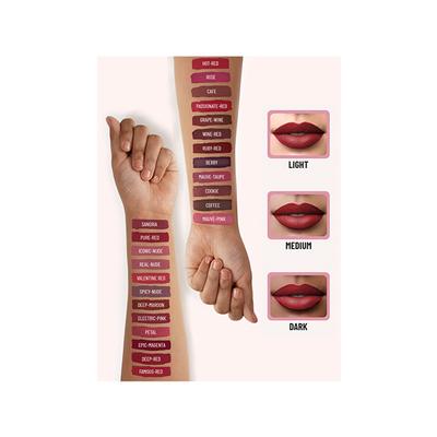 Swiss Beauty Ultra Smooth Matte Liquid Lipstick, Shade- Garnet 6 ml - Liquid Lipsticks