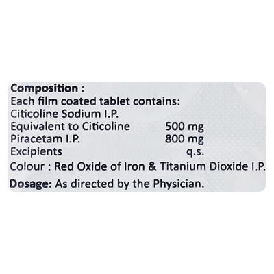 CITIALFA P 800mg Tablet 10's - Nootropics And Neurotrophics