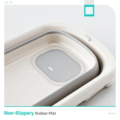 R for Rabbit Bubble Double Smart Baby Bath Tub - Grey White 1's - Bathing Essentials