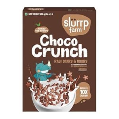 Slurrp Farm Cereal - Choco Crunch Breakfast for Kids (Refill Pack) 400 g - Baby And Infant Supplements