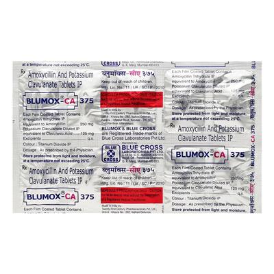 Blumox CA 375mg Tablet 10'S - Bacterial Infections-Pen