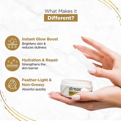 Streax Bright & Shine Serum Infused Face Cream Gel 50 g - Day Cream