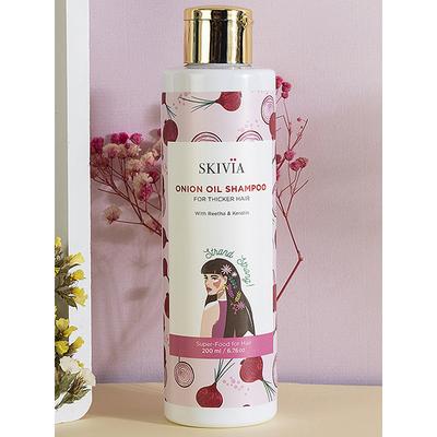Skivia Onion Oil Shampoo With Reetha & Keratin 200 ml - Shampoos