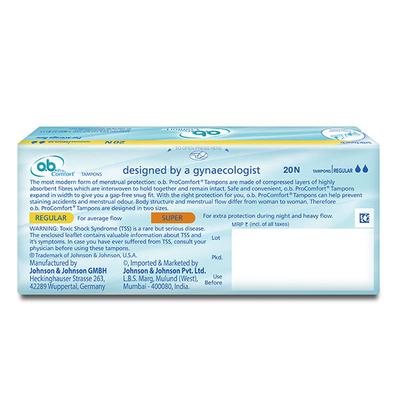 Ob Tampons For Average Flow 20'S - Tampons
