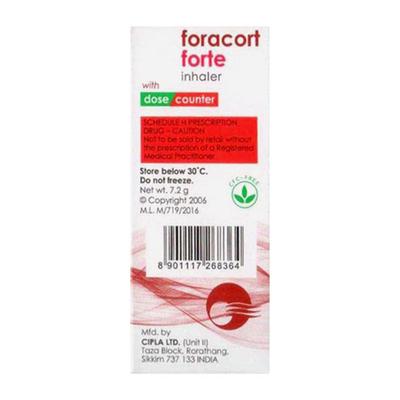FORACORT FORTE WITH DOSE COUNTER 120md Inhaler 7.2g - Asthma/COPD-Ast
