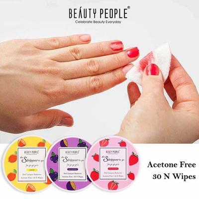 Beauty People The Stripper To The Go Nail Polish Remover Strawberry 30 gm - Nail Polish Remover