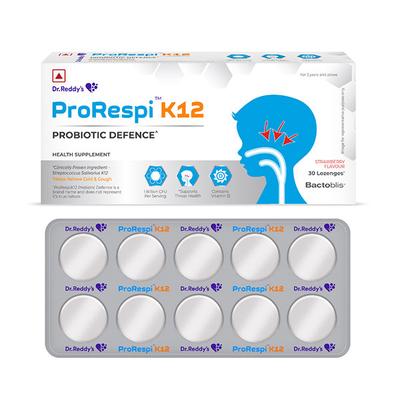 PRORESPI K12 STRAWBERRY FLAVOUR Lozenges 30's - Cough And Cold-Cou