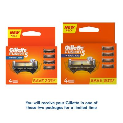 Gillette Fusion 5 Proglide Cartridges 4's - Razors & Cartridges