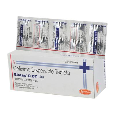 Biotax O DT 100mg Tablet 10'S - Bacterial Infections-Cep