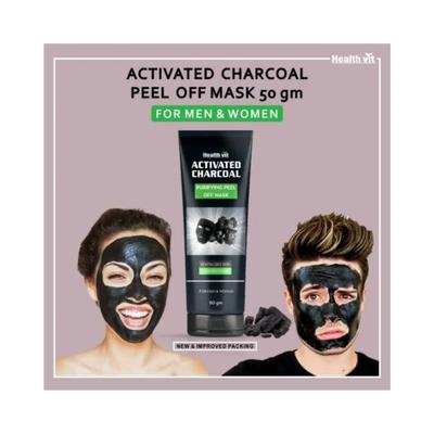 Healthvit Activated Charcoal Purifying Peel off Mask 50 gm - General Health