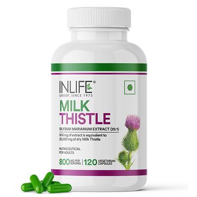 INLIFE Milk Thistle 800 mg Vegetarian Capsule 120's - Vital Health