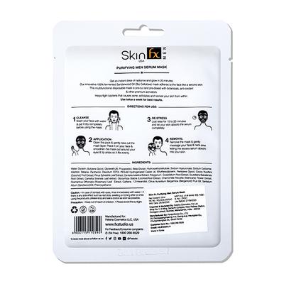 Skin Fx Purifying Men Serum Mask 25 ml - Sheet Masks