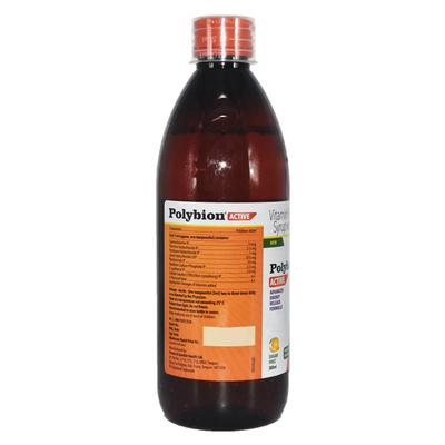 POLYBION ACTIVE SUGAR FREE MANGO FLAVOUR Syrup 300ml - Supplements-Vam