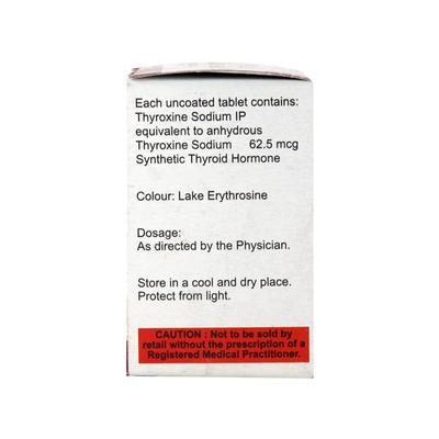 Thyrox 62.5Mcg Tablet 100's - Hypothyroidism