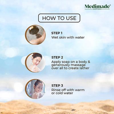Medimade Exfoliate & Detox Sea Mud Premium Soap 100 gm - Soaps