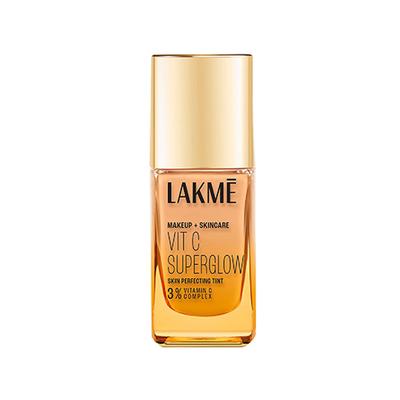 Lakme Makeup+Skincare Vitc Superglow Skin Perfecting Tint Warm Creme W120 25 ml - Foundation