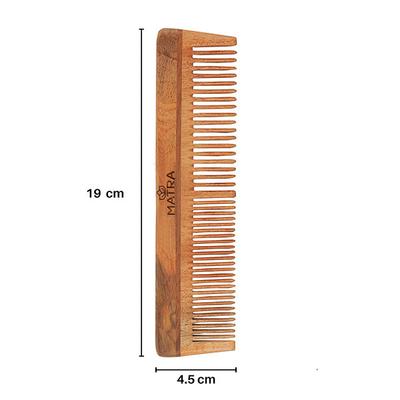Matra Pure Neem Wood Comb Neem Comb - All Hair Types 1's - Hair Combs