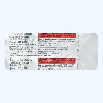 Frext CR 100mg Tablet 10'S - Depression-Ant