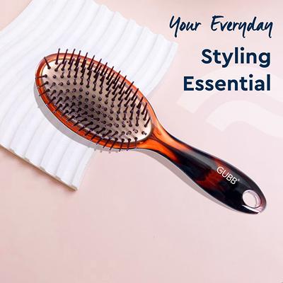 GUBB Oval Cushioned Hair Brush - Large 140 gm - Hair Brushes