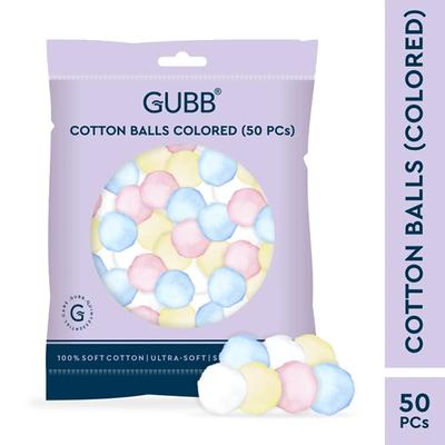 Gubb Cotton Balls Colored (50 Pcs.) 1's - Cotton Balls