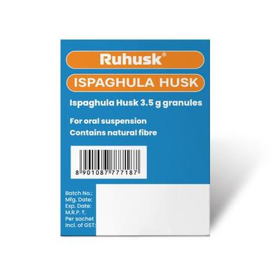 Rusan Ruhusk Ispaghula Husk 3.5 g Sachets - Orange Flavour 30's - Indigestion/Constipation