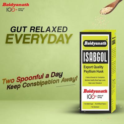Baidyanath Isabgol Psyllium Husk Powder 200 g - Digestive Care