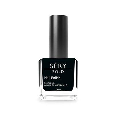 Sery Bold Nail Polish With Almond Oil And Vitamin E, Toxin Free- Ebony, MNP-17 8 gm - Nail Polish