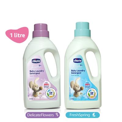 Chicco Sensitive 0M + Baby Laundry Detergent Delicate Flowers 1000 ml - Baby Detergents