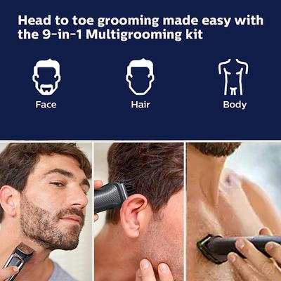 Philips 9-in-1, Face, Hair and Body - Multi Grooming Kit (MG3747/15) 1's - Beard Kits