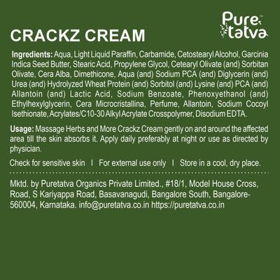 Pure Tatva Crackz Cream 50 g - Foot Creams & Lotions