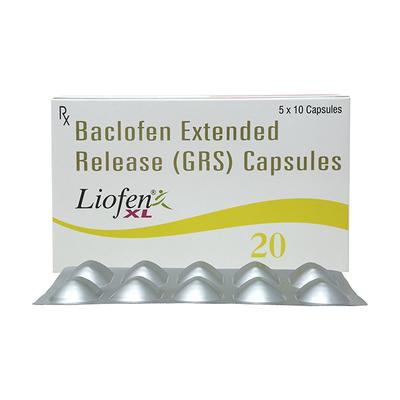 Liofen XL 20mg Capsule 10'S - Muscle Cramps/Spasticity-Mus