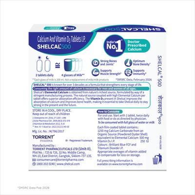 Shelcal-500 Tablet 15's - Calcium And Minerals