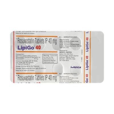 Lipigo 40mg Tablet 10'S - High Cholesterol-Dys