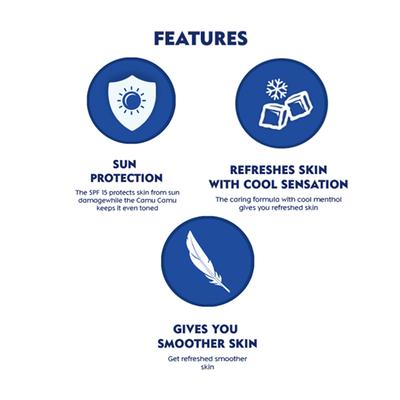 Nivea Body Lotion Whitening Cool Sensation SPF15 - All Skin Types 400 ml - Lotions & Creams