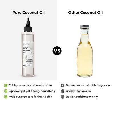 Brillare Pure Coconut Oil 200 ml - Hair Oils