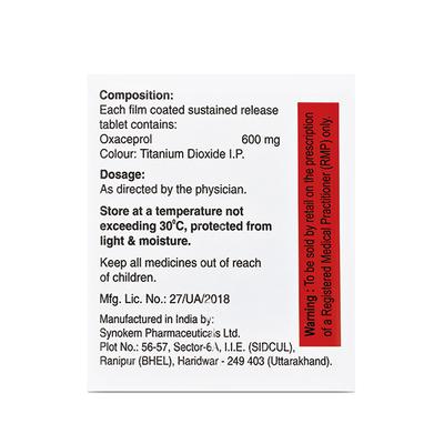 Oxuba OD 600mg Tablet 10'S - Pain relief-Nsa