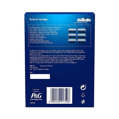 Gillette Fusion 5 Proglide Styling Back Blades for Men 6's - Razors & Cartridges