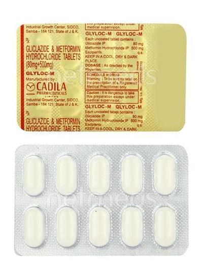 Glyloc M Tablet 10'S - Diabetes-Ant